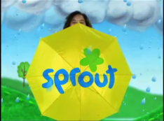 PBS Kids Sprout Girl with Umbrella