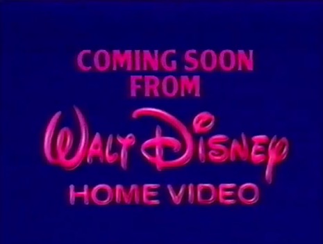 Coming Soon from Walt Disney Home Video (Blue background)