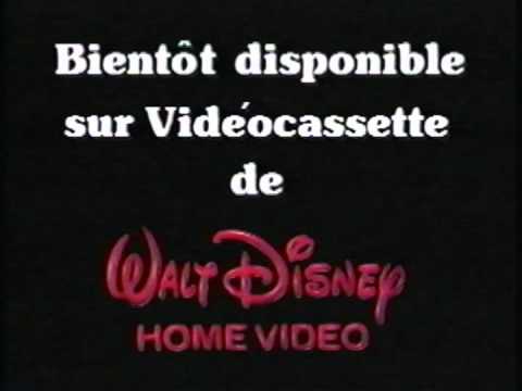 Bientt disponible sur Vidocassette de Walt Disney Home Video (French)