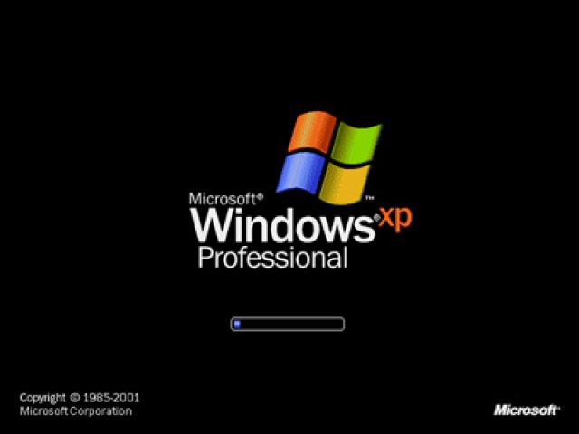 Windows XP Professional startup screen