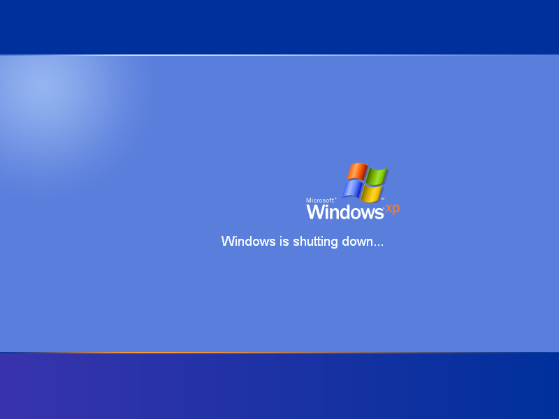 Windows XP Shutdown Screen (2001)