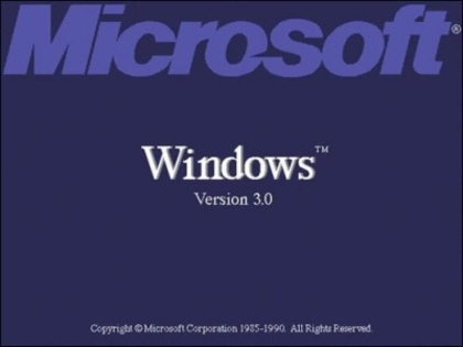 Microsoft Windows 3.0 Bootup screen