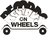 Record on Wheels Print Logo