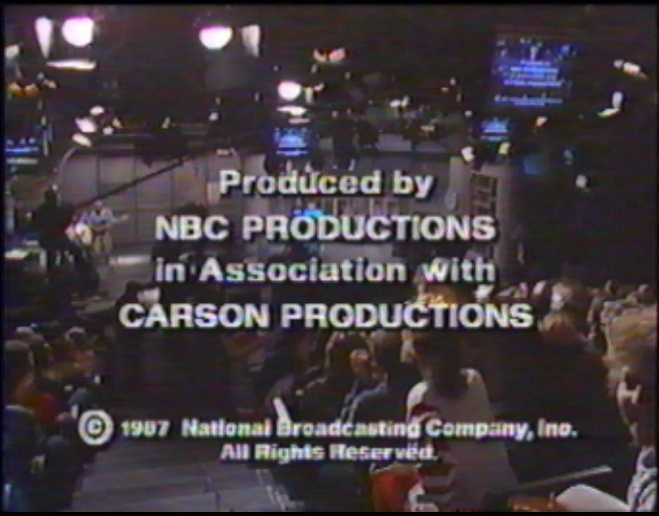 NBC Productions/Carson Productions (1987)