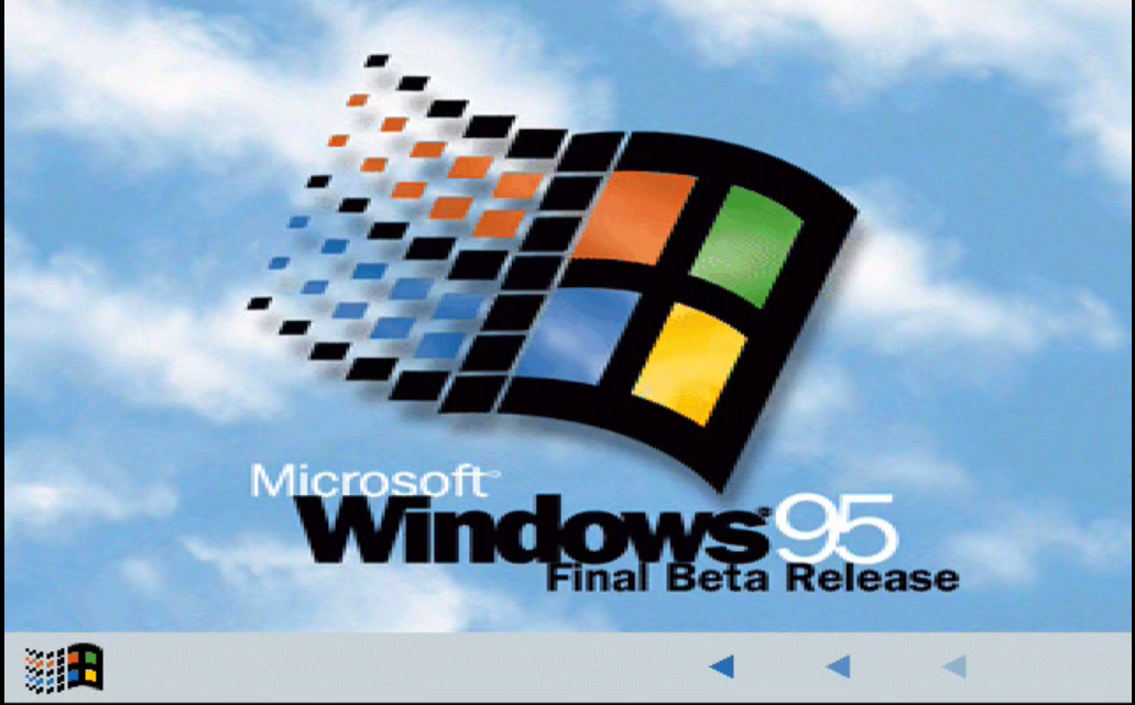 Microsoft Windows 95 startup - Final Beta Release