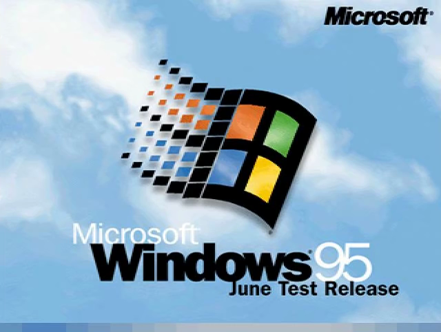 Windows 95 - June Test Release splash screen