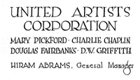 United Artists 1919