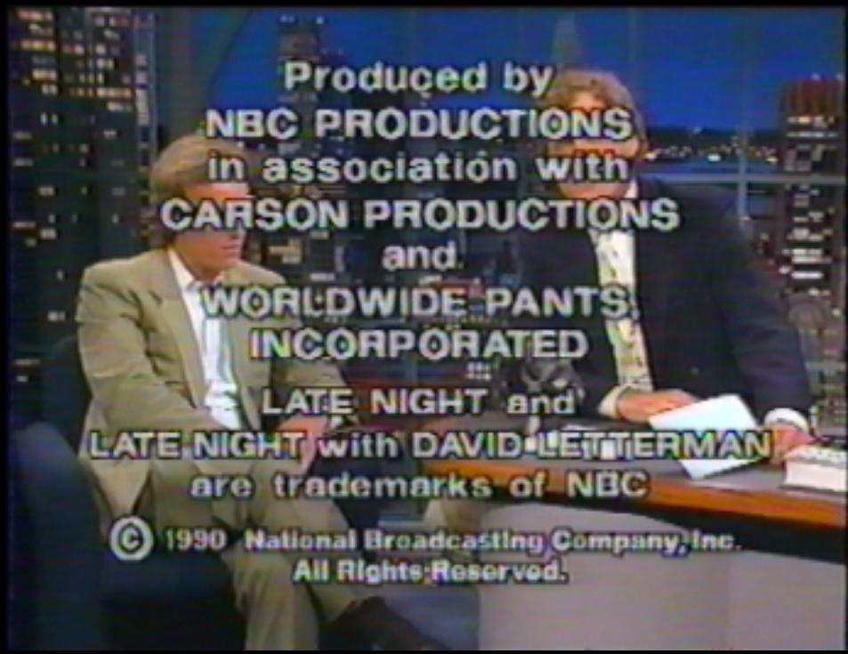NBC Productinos/Carson Productions/Worldwide Pants (1990)