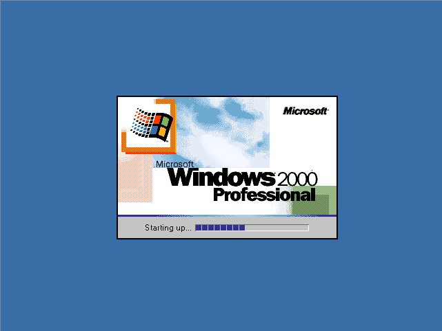 Microsoft Windows 2000 Professional Startup Screen (Beta 3, Version 5.00.1946) (1997)