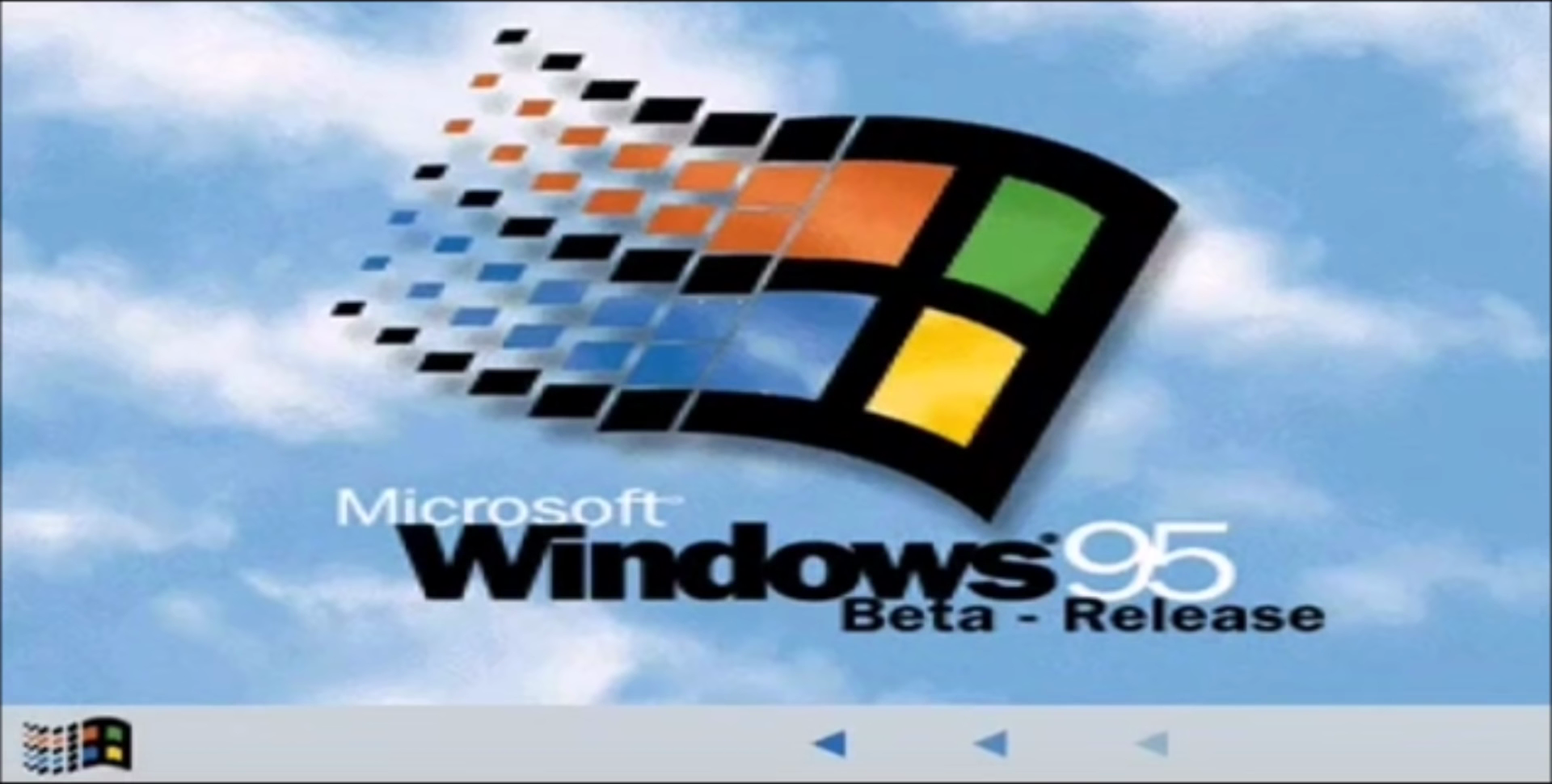 Windows 95 (Beta - Release) splash screen
