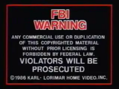 Lorimar Warning Screen