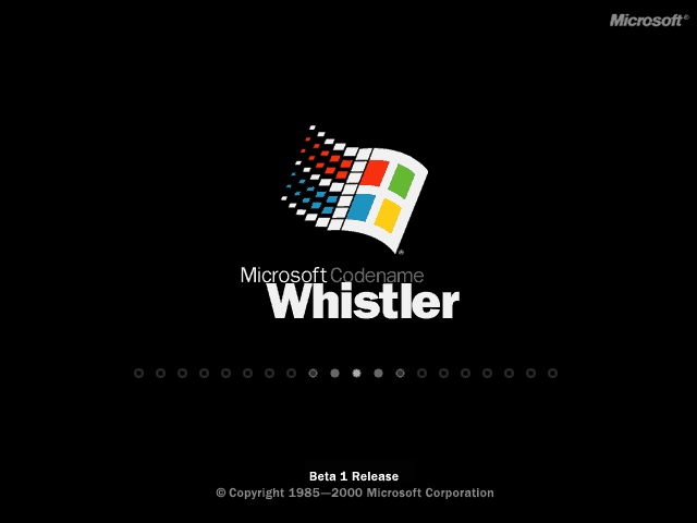 Windows Whistler (Build 2267)