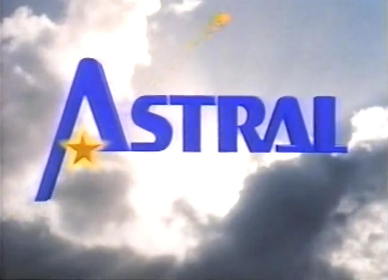 This is the shooting star variant of the 1990-1997 Astral Video logo.