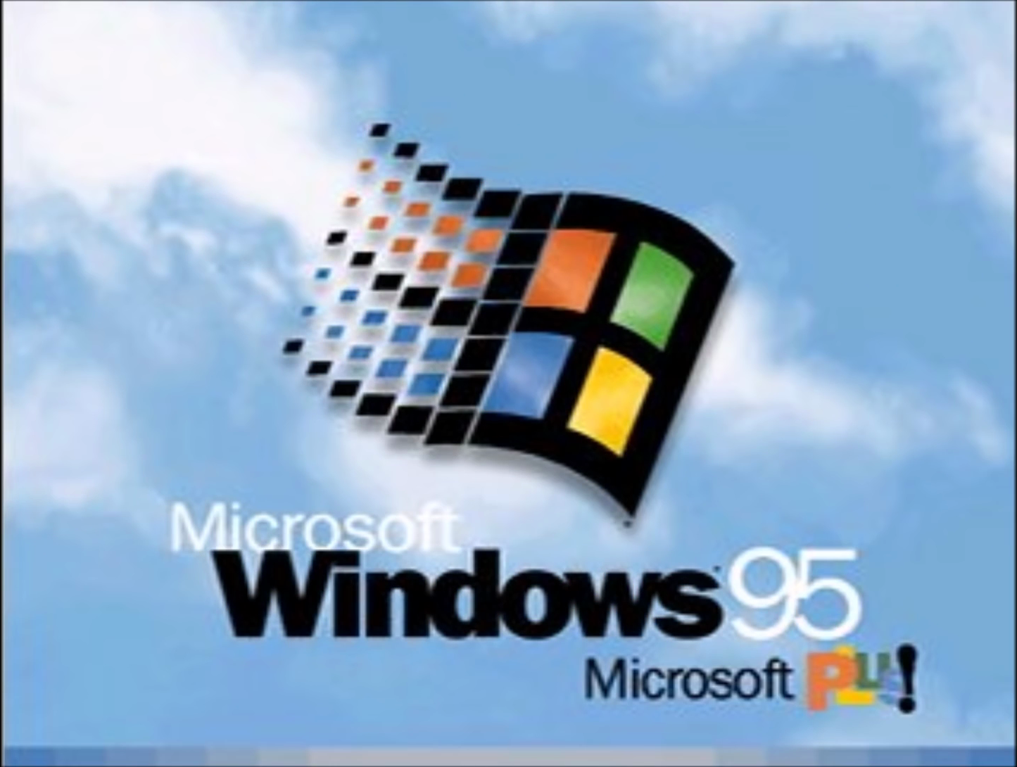 Windows 95 (Microsoft Plus" variant) splash screen