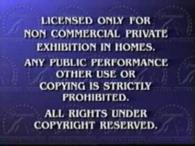 Paramount Home Video Warning (1995-2002, 2003-2006)