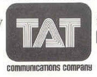 TAT Communications Company (1980-1982) *PRINT LOGO*
