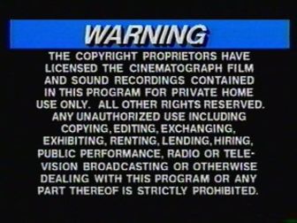 PolyGram Video 1980s Warning