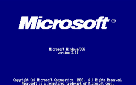 Windows/386 2.11 startup screen