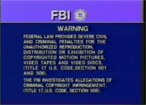 RCA-Columbia Pictures Home Video Warning Screen (Variant, B)