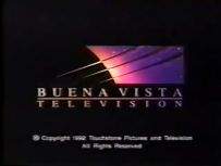 Buena Vista Television (1995, w/ 1992 Touchstone TV copyright stamp)