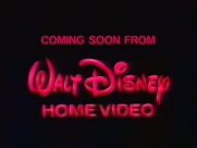 Coming Soon from Walt Disney Home Video- early variant (1986)
