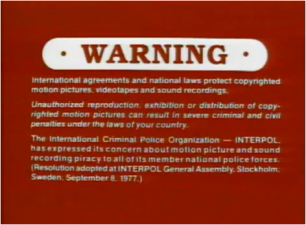 Columbia TriStar Home Video Warning Screen (A)
