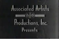 1954 Associated Artists Productions logo (Film deteriorated)
