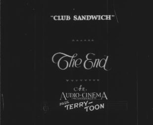 Early Terrytoons closing title (1930)