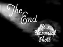 The End It's A Universal Short (1931)
