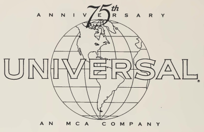 Universa Pictures 75th Anniversary 1990 Print Logo