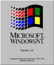 Windows NT 3.1 bootup screen