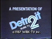 Storer Communications/WJBK-TV Detroit (1987)