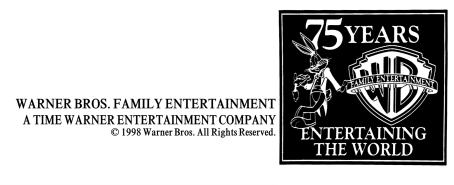 Warner Bros. Family Entertainment 1998 Print Logo (75 Years Variant)
