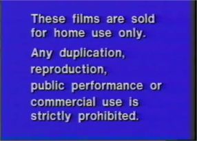 RCA-Columbia Pictures Home Video Warning Screen (Variant)
